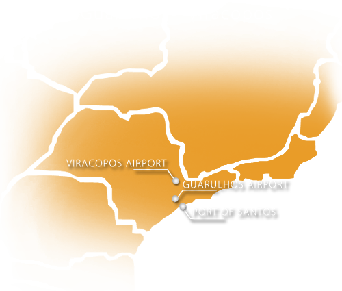 Operações em Santos, Guarulhos e Viracopos